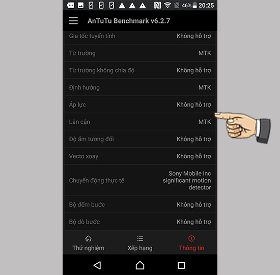 Thông tin cấu hình
